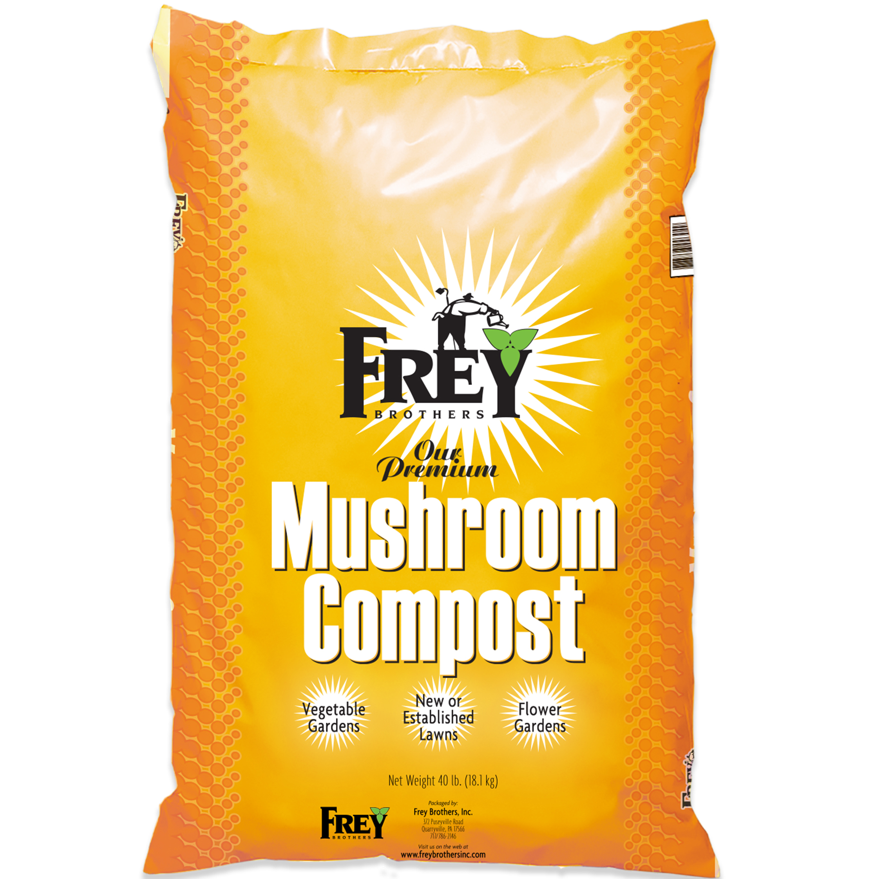 Frey Mushroom Compost 0.75 cu ft Bag - 75 per pallet - Potting Mix, Compost & Amendments
